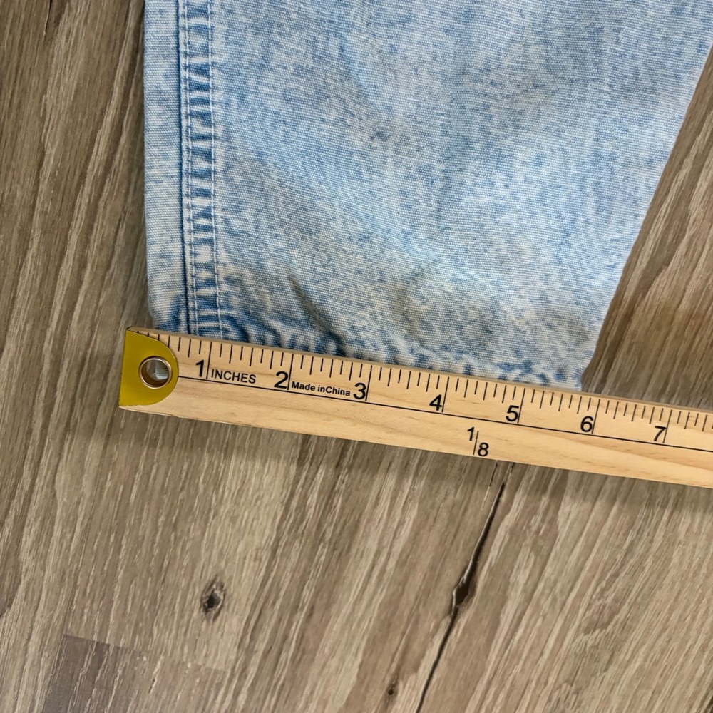 Vintage 80s Lee High Waisted Mom Jeans 12 (26x30)‎ Acid Wash Pleated Tapered USA - Picture 11 of 11